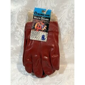 Helping Hand "Sure Grip" brown jersey work gloves Fits All NWT